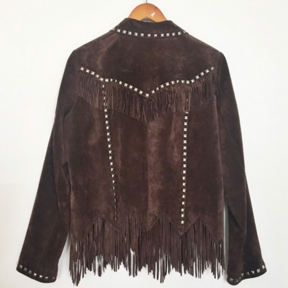LEATHER FRINGE JACKET - Picture 3 of 8